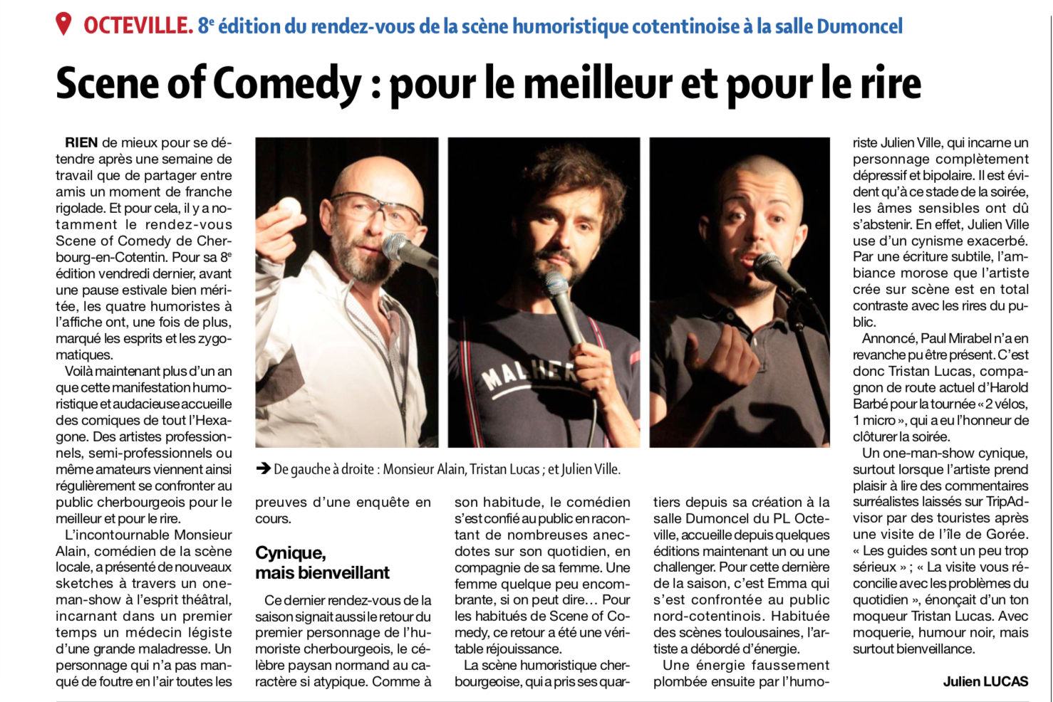 Pour Le Meilleur Et Pour Le Rire Scene Of Comedy Cherbourg 